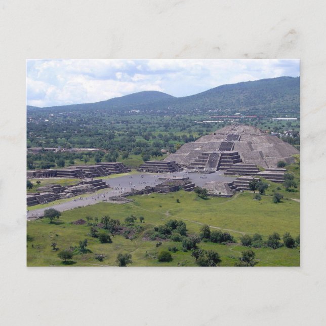 Cartão Postal Pirâmide Cartão-Postal Da Lua, Teotihuacán, México (Frente)