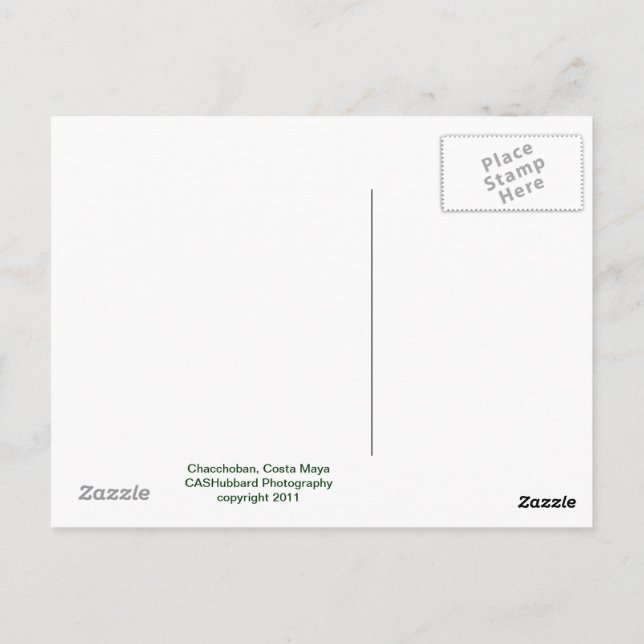 Cartão Postal Pirâmide Chacchoban (Verso)