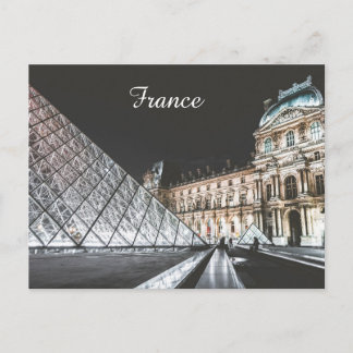Cartão Postal Pirâmide de vidros do Louvre