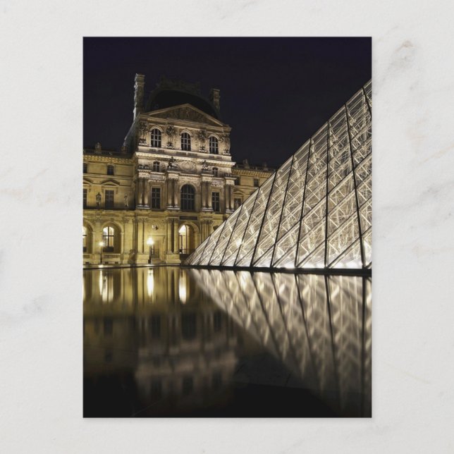 Cartão Postal Pirâmide do Louvre 3 (Frente)