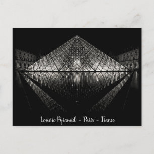 Cartão Postal Pirâmide do Louvre, Paris, França