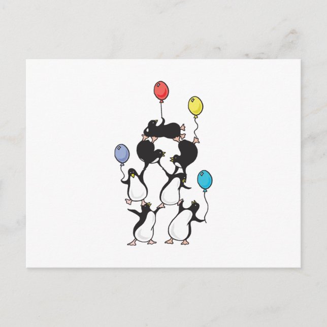 Cartão Postal pirâmide do pinguim (Frente)