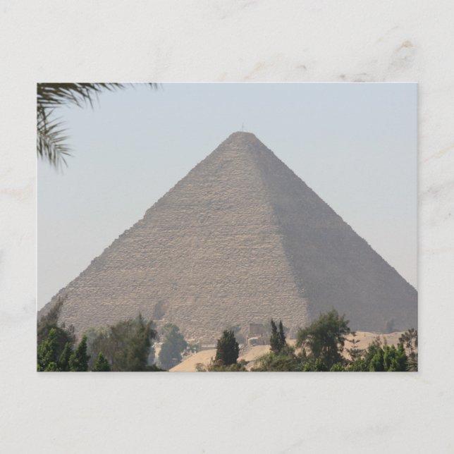 Cartão Postal Pirâmide excelente de GIza (Frente)