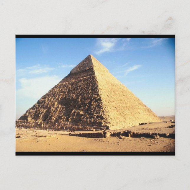 Cartão Postal Pirâmide excelente de Giza (Frente)