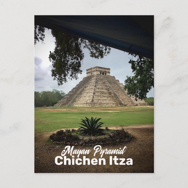 Cartão Postal Pirâmide Mayan CHICHEN ITZA Viagem Souvenir (Frente)
