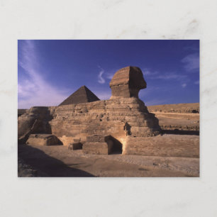 Cartão Postal Pirâmide Sphinx em Giza