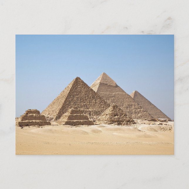 Cartão Postal Pirâmides de Egipto-Gizah (Frente)