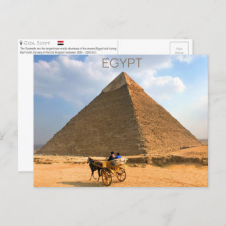 Cartão Postal Pirâmides de Giza, Cartão-postal do Egito