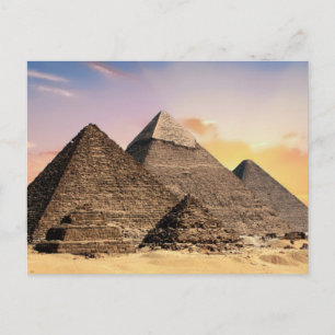 Cartão Postal Pirâmides de Gizé Viagem Egito Foto