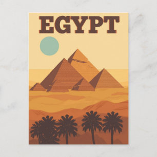 Cartão Postal Pirâmides do Deserto do Egito