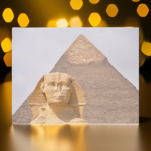 Cartão Postal Pirâmides Esfinge Antigo Egito Khufu Faraó