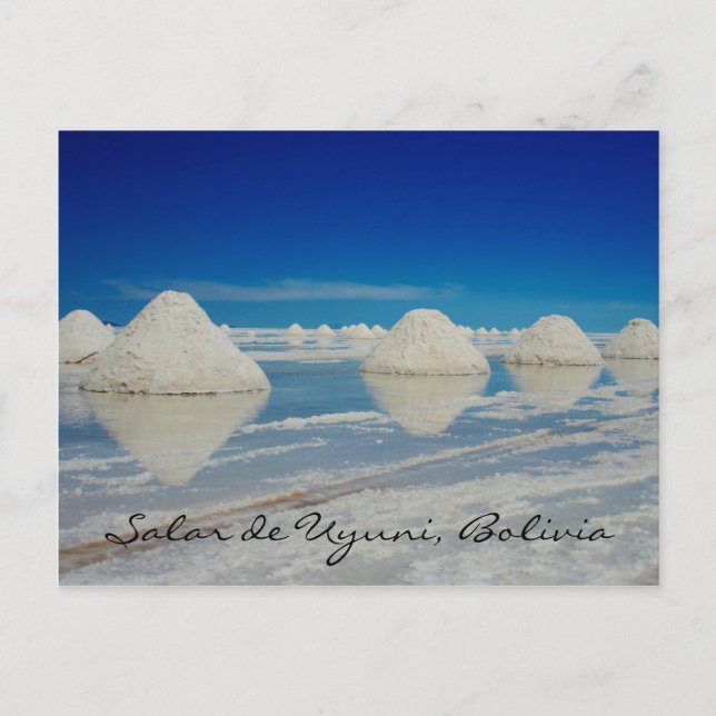 Cartão Postal pirâmides salinas uyuni (Frente)