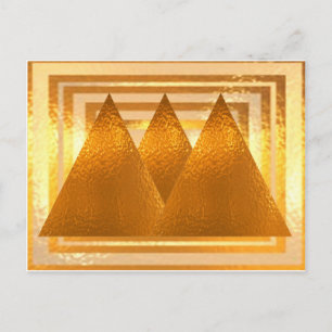 Cartão Postal PIRAMIDS DE ouro