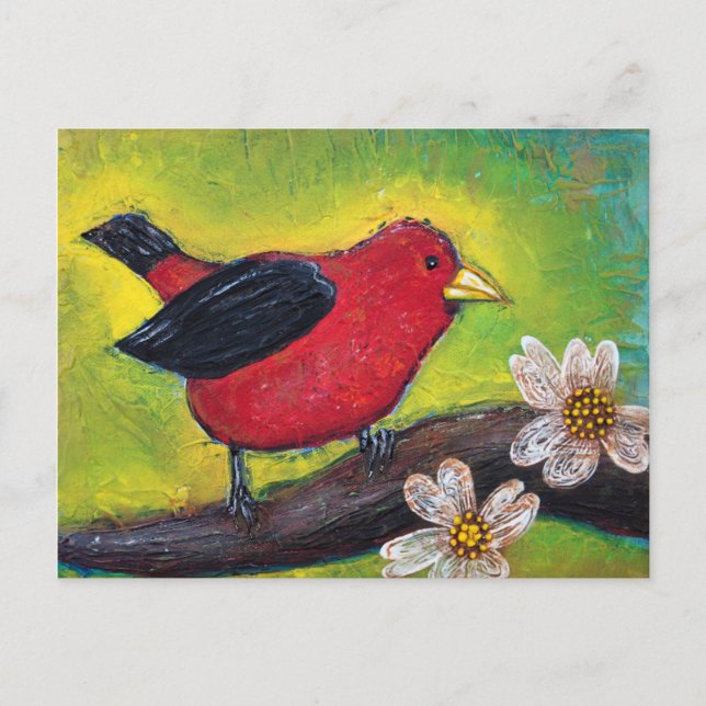 Cartão Postal Piranga Rubra (Frente)