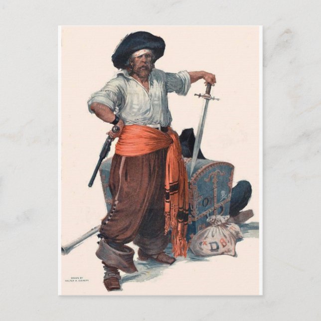 Cartão Postal Pirata (Frente)