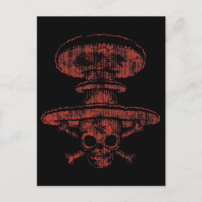 Cartão Postal Pirata de Cogumelo Atômica (Frente)