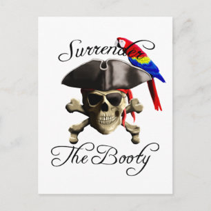 Cartão Postal Pirata Engraçado Rende A Bootada