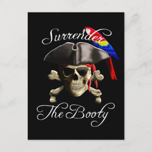 Cartão Postal Pirata Engraçado Rende A Bootada