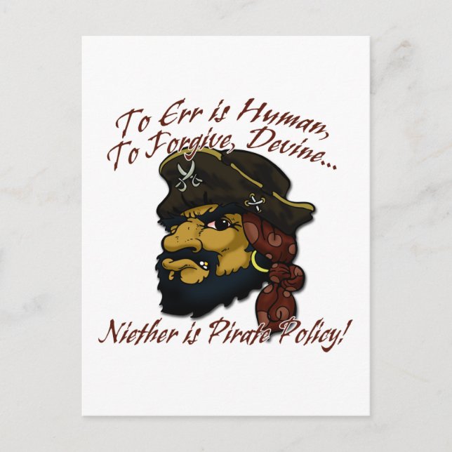 Cartão Postal Piratas! (Frente)