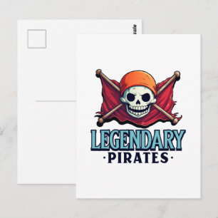 Cartão Postal Piratas Lendários