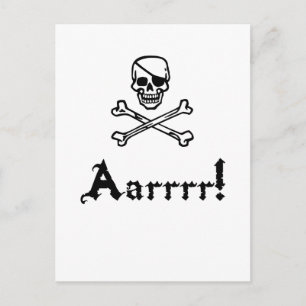 Cartão Postal Pirate Arrr