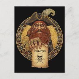 Cartão Postal Pirate Black Spot - Impeachment