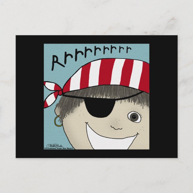 Cartão Postal Pirate Boy Rrrrrr (Frente)