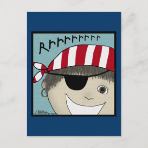 Cartão Postal Pirate Boy Rrrrrr