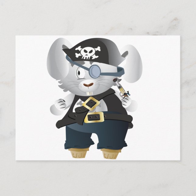 Cartão Postal Pirate Bunny (Frente)