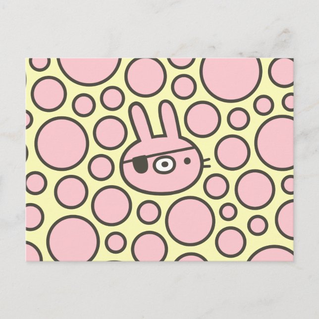 Cartão Postal Pirate Bunny (Frente)
