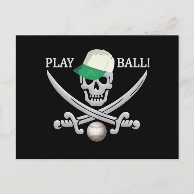 Cartão postal Pirate de Baseball (Frente)