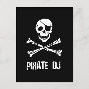 Cartão Postal Pirate DJ