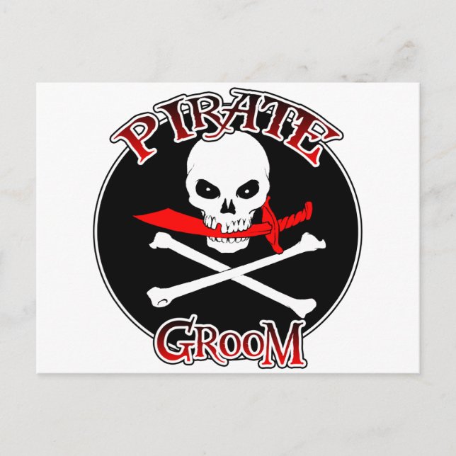Cartão Postal Pirate Groom (Frente)