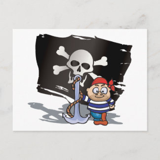 Cartão Postal Pirate Kid