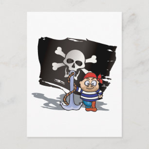 Cartão Postal Pirate Kid