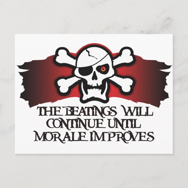 Cartão Postal Pirate Morale (Frente)