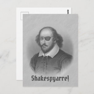 Cartão Postal Pirate Shakespeare