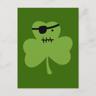 Cartão Postal Pirate Shamrock
