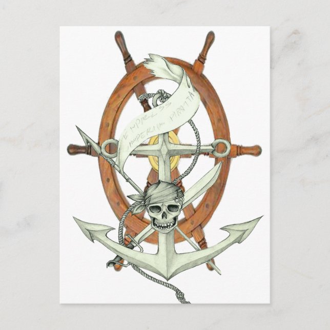 Cartão Postal Pirate Sigil (Frente)