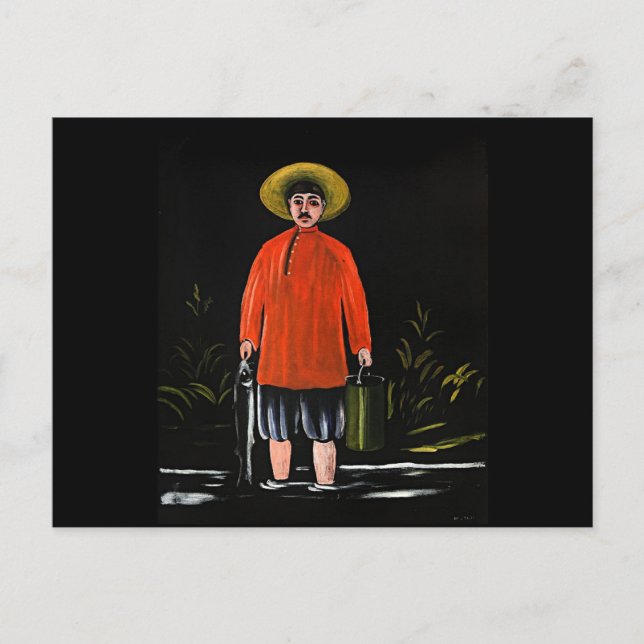 Cartão Postal Pirosmani - Pescador de camisa vermelha (Frente)