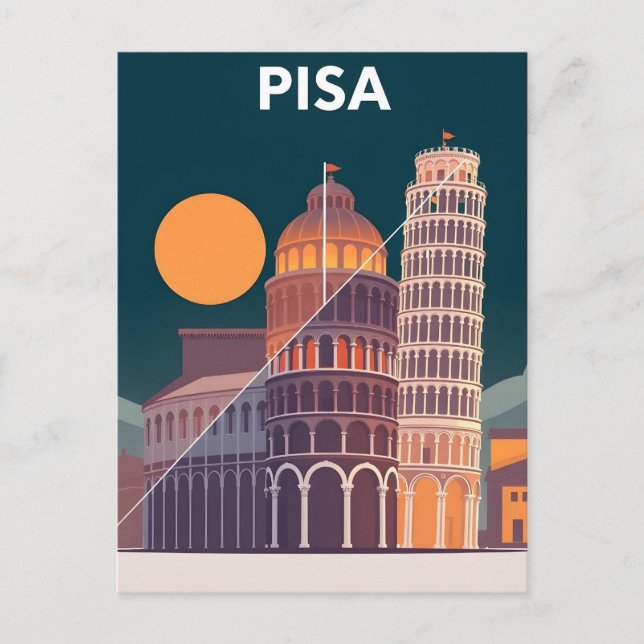 Cartão Postal Pisa (Frente)