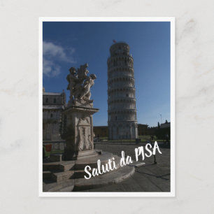 Cartão postal - Pisa - com script