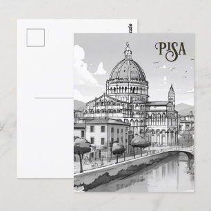 Cartão Postal Pisa Itália europa viagem