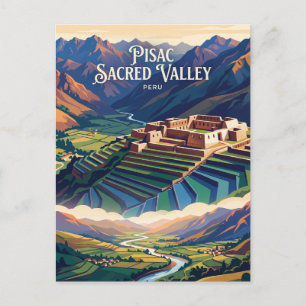 Cartão Postal Pisac Vale Sagrado Peru