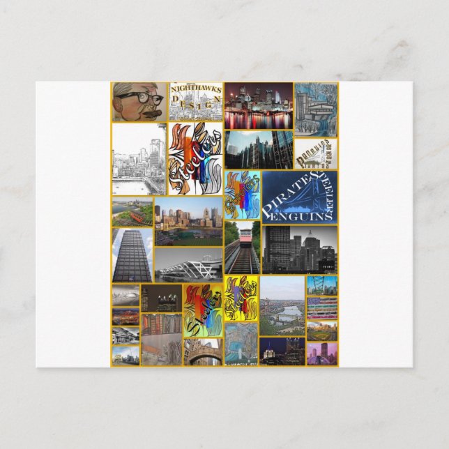 Cartão Postal Piscamento Pittsburgh (Frente)