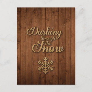Cartão Postal Piscando pela neve