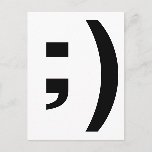 cartão postal piscar os olhos (Frente)