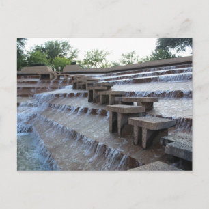 Cartão Postal Piscina Ativa de Água - Forte Worth Water Garden #