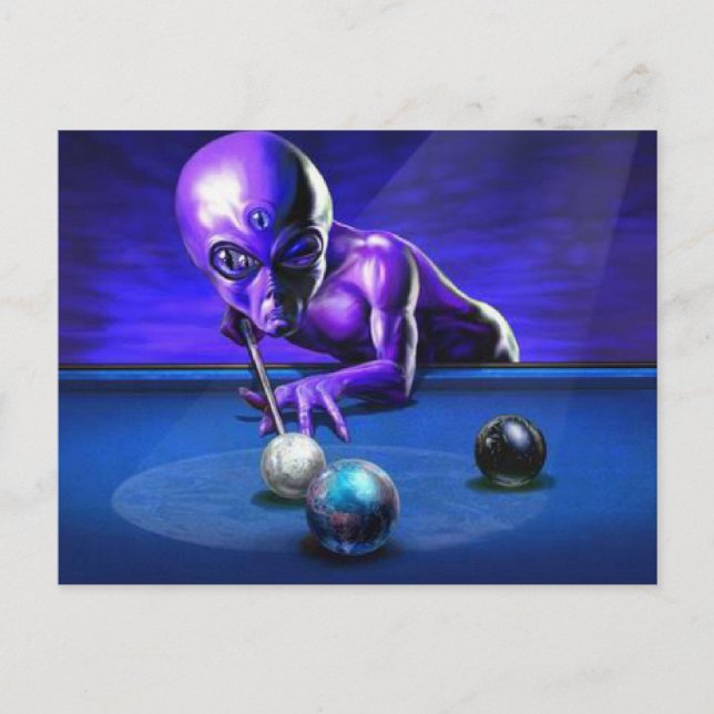Cartão Postal Piscina de Reprodução de alienígenas (Frente)