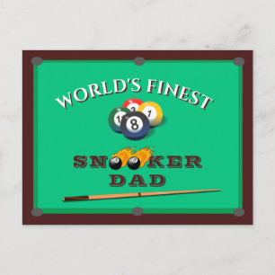 Cartão Postal Piscina do Snooker mesa melhor pai de sempre